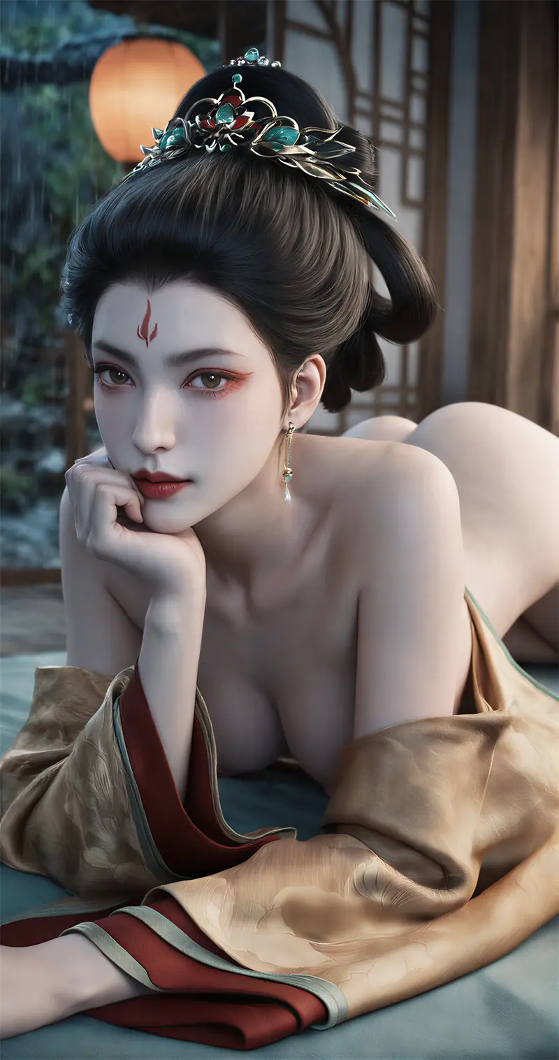 [2063]精致AI绘画-剑来-南簪-妩媚诱人-晚漫-共享AI国漫精致绘画AI高清视频