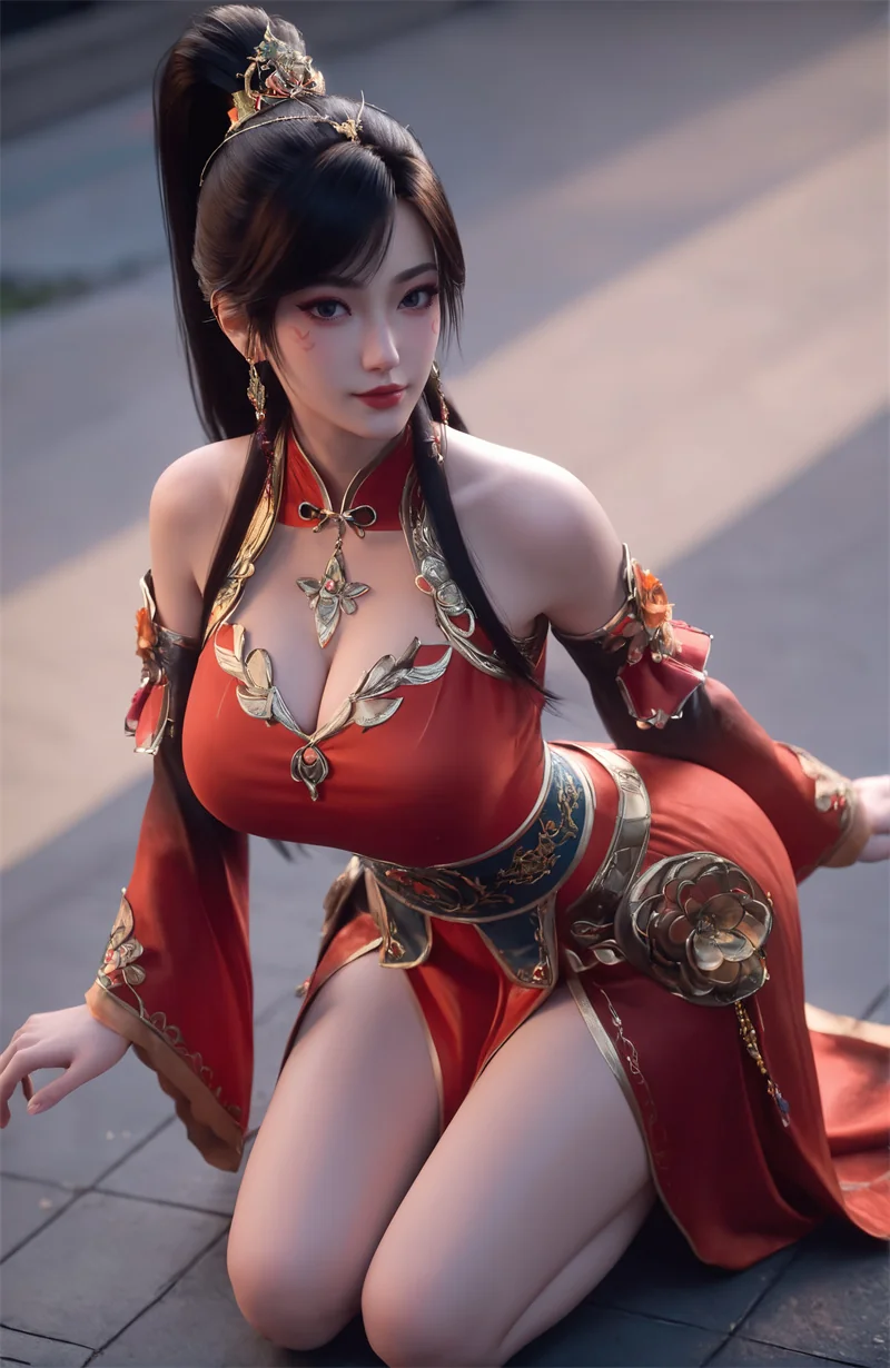 [2057]精致AI绘画-傲世丹神-苏媚瑶-巨乳情趣-晚漫-共享AI国漫精致绘画AI高清视频