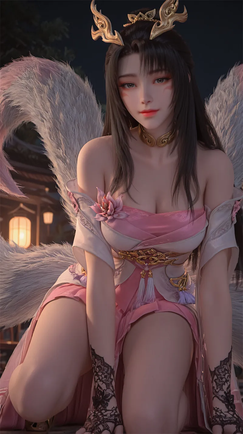 图片[4]-[2099]精致AI绘画-完美世界-天狐仙子-九尾诱人-晚漫-共享AI国漫精致绘画AI高清视频