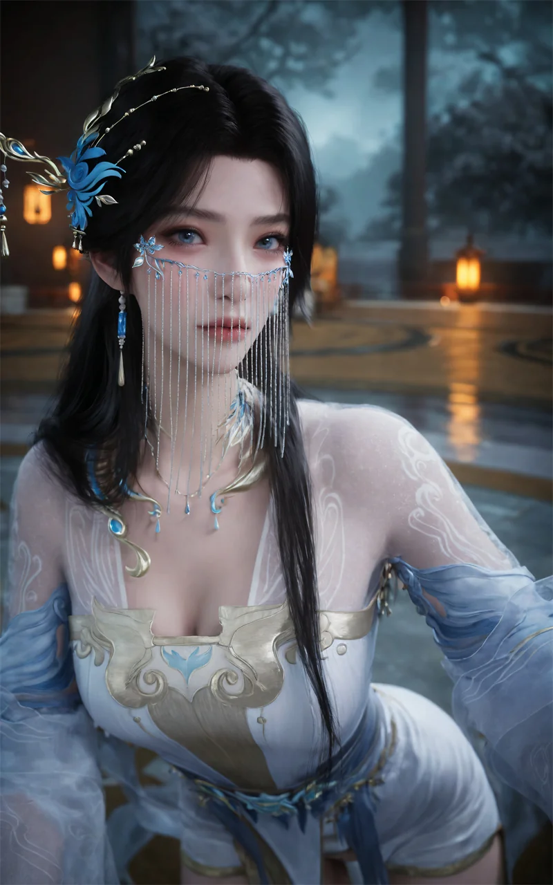 [2017]精致AI绘画-遮天-安妙依-冷艳撩人-晚漫-共享AI国漫精致绘画AI高清视频