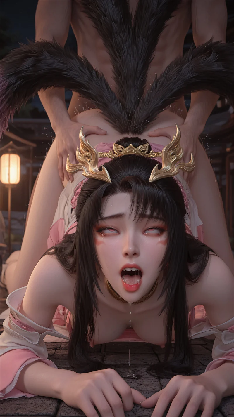 [2099]精致AI绘画-完美世界-天狐仙子-九尾诱人-晚漫-共享AI国漫精致绘画AI高清视频