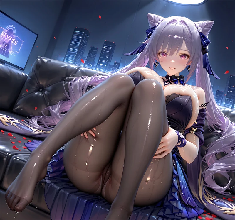 [149话-原神-刻晴-黑丝中出][120P]-晚漫-共享AI国漫精致绘画AI高清视频