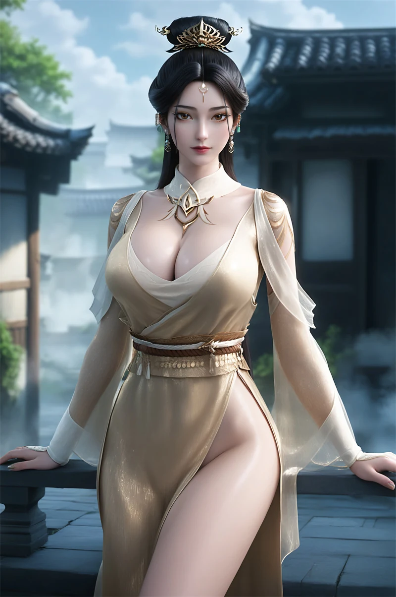 [2001]精致AI绘画-剑来-蔡金简-巨乳长腿-晚漫-共享AI国漫精致绘画AI高清视频