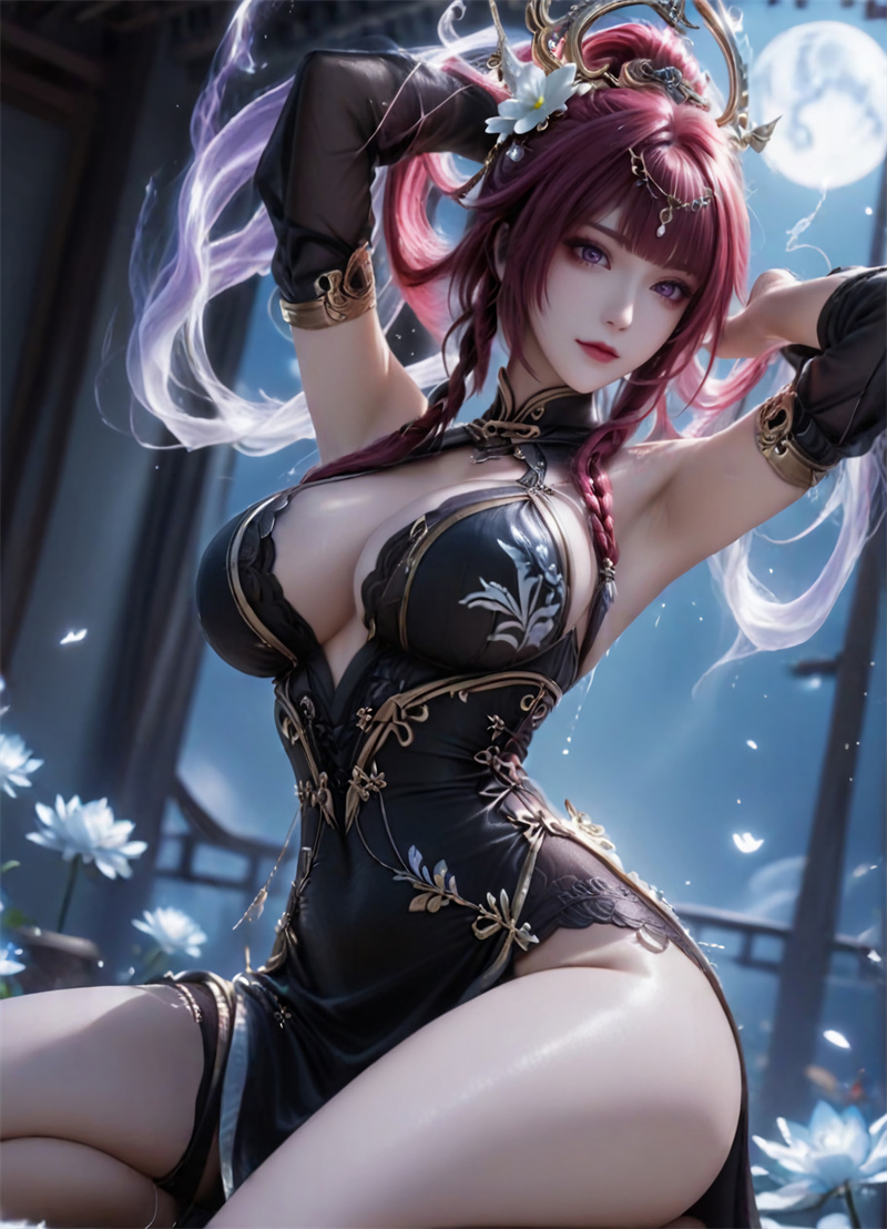 [1994]精致AI绘画-王者荣耀-伽罗-清纯巨乳-晚漫-共享AI国漫精致绘画AI高清视频