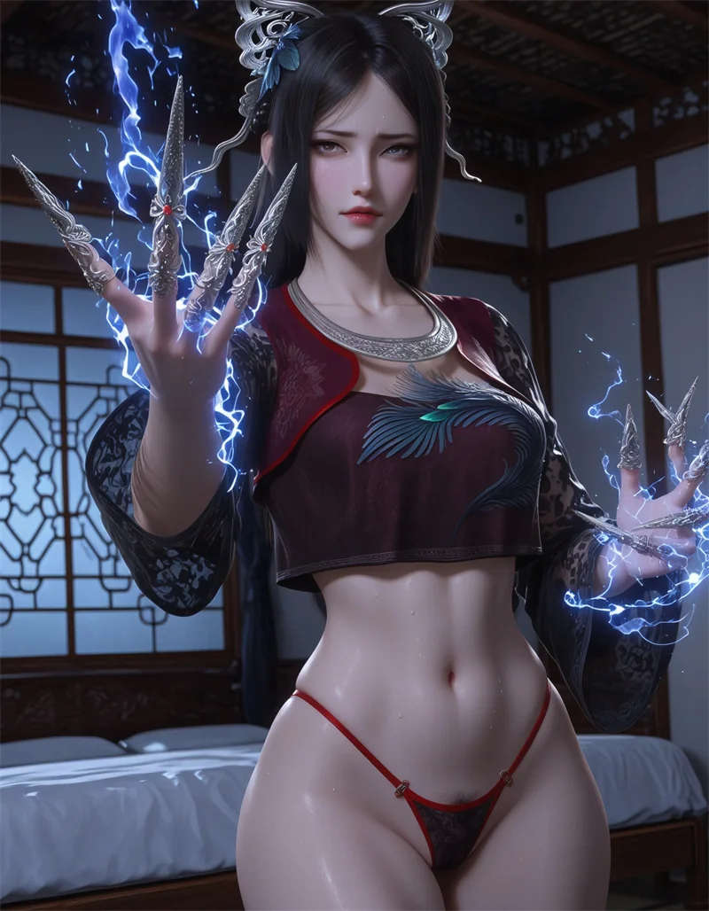 [2142]精致AI绘画-暗河传-慕雨墨-调教涩涩-晚漫-共享AI国漫精致绘画AI高清视频