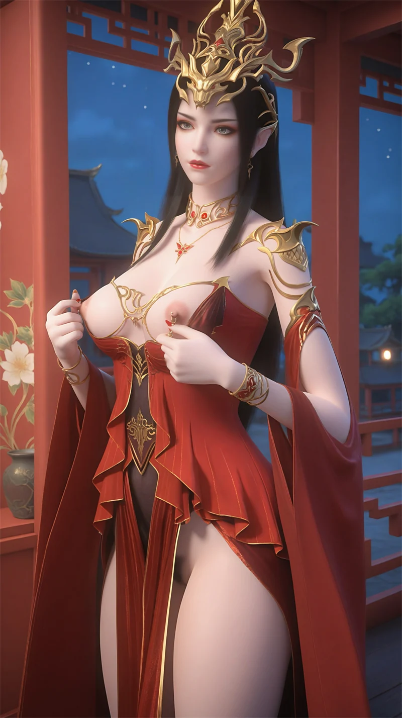 [2161]精致AI绘画-斗破苍穹-美杜莎-黑丝涩涩-晚漫-共享AI国漫精致绘画AI高清视频