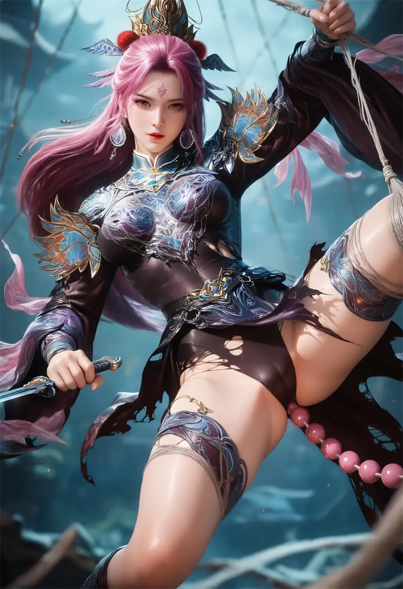 图片[3]-[2123]精致AI绘画-牧神记-司幼幽-巨乳捆绑-晚漫-共享AI国漫精致绘画AI高清视频