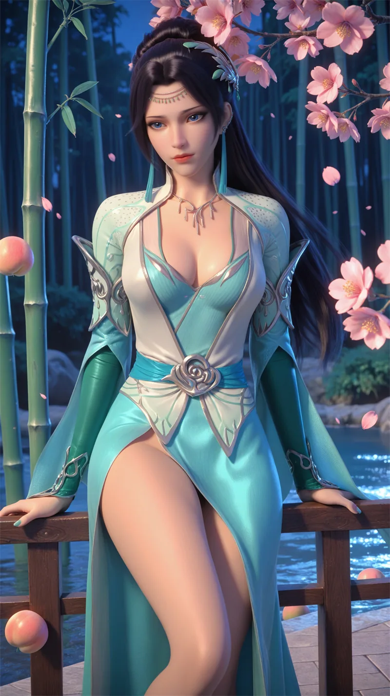 图片[3]-[2156]精致AI绘画-斗破苍穹-云韵-白丝涩涩-晚漫-共享AI国漫精致绘画AI高清视频