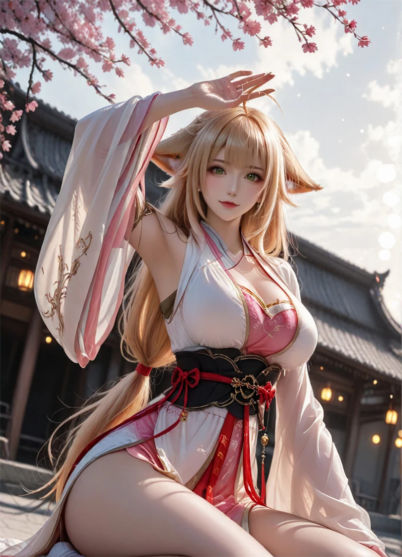 图片[2]-[2135]精致AI绘画-狐妖小红娘-涂山红红-巨乳狐耳-晚漫-共享AI国漫精致绘画AI高清视频