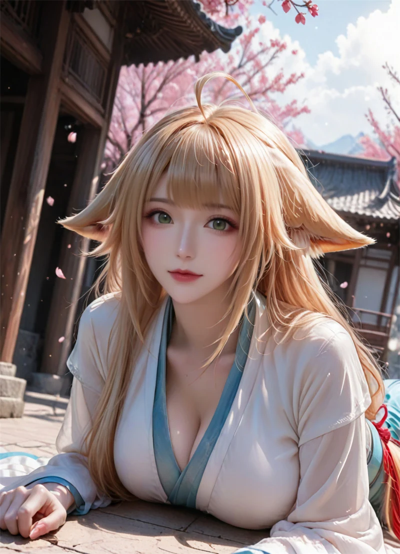 [2135]精致AI绘画-狐妖小红娘-涂山红红-巨乳狐耳-晚漫-共享AI国漫精致绘画AI高清视频