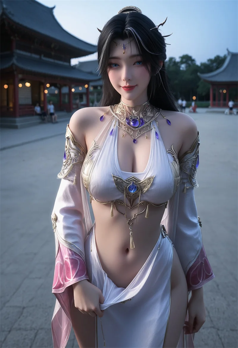 图片[3]-[2122]精致AI绘画-完美世界-魔女-巨乳诱惑-晚漫-共享AI国漫精致绘画AI高清视频