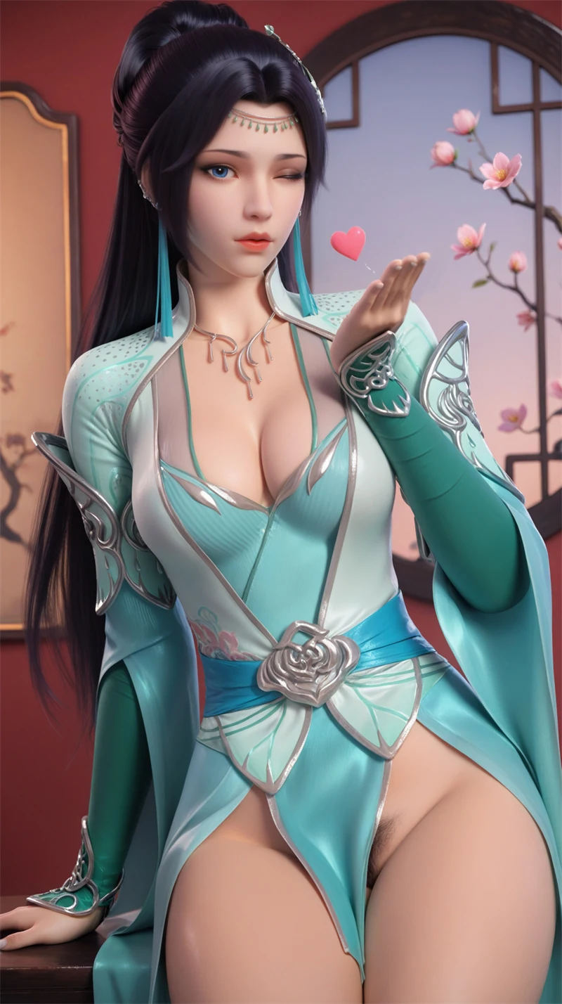 图片[2]-[2156]精致AI绘画-斗破苍穹-云韵-白丝涩涩-晚漫-共享AI国漫精致绘画AI高清视频