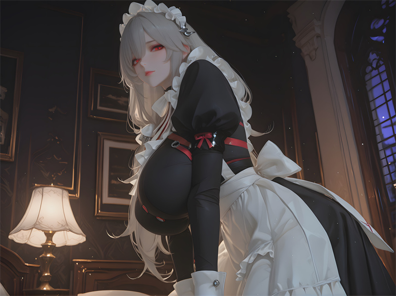 [247话-碧蓝档案-日奈-白丝女仆中出][140P]-晚漫-共享AI国漫精致绘画AI高清视频