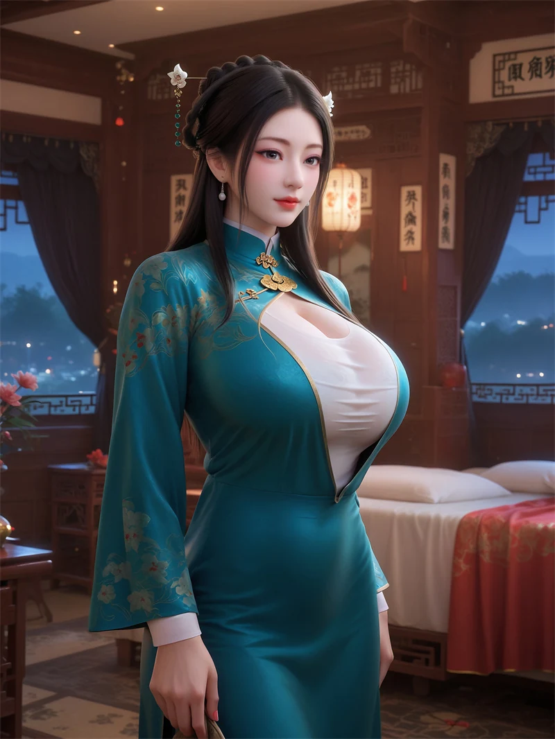 [2254]精致AI绘画-回铭之烽火三月-马怜儿-巨乳写真-晚漫-共享AI国漫精致绘画AI高清视频
