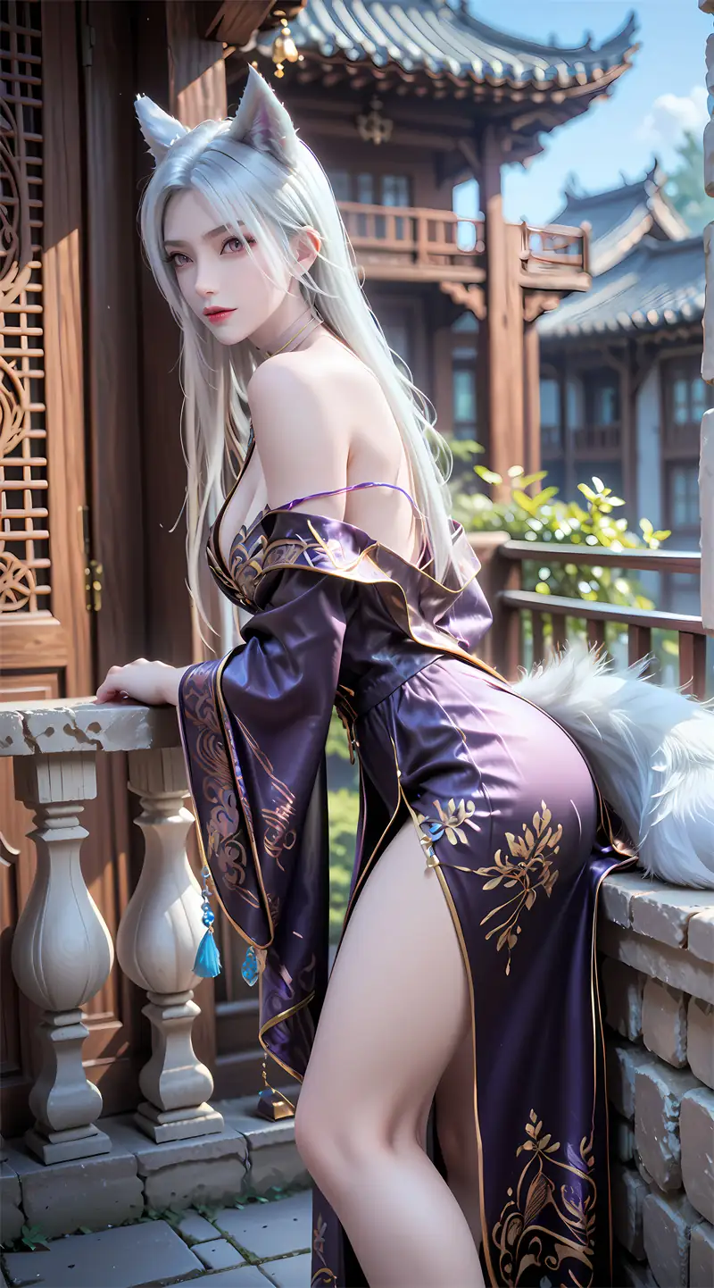 图片[2]-[2267]精致AI绘画-九阳武神-胡妙-狐耳纯欲-晚漫-共享AI国漫精致绘画AI高清视频