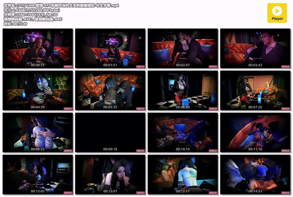 图片[1]-[715] VAM-剧情-KTV包厢中当中丈夫的面被侵犯-中文字幕-晚漫-共享AI国漫精致绘画AI高清视频